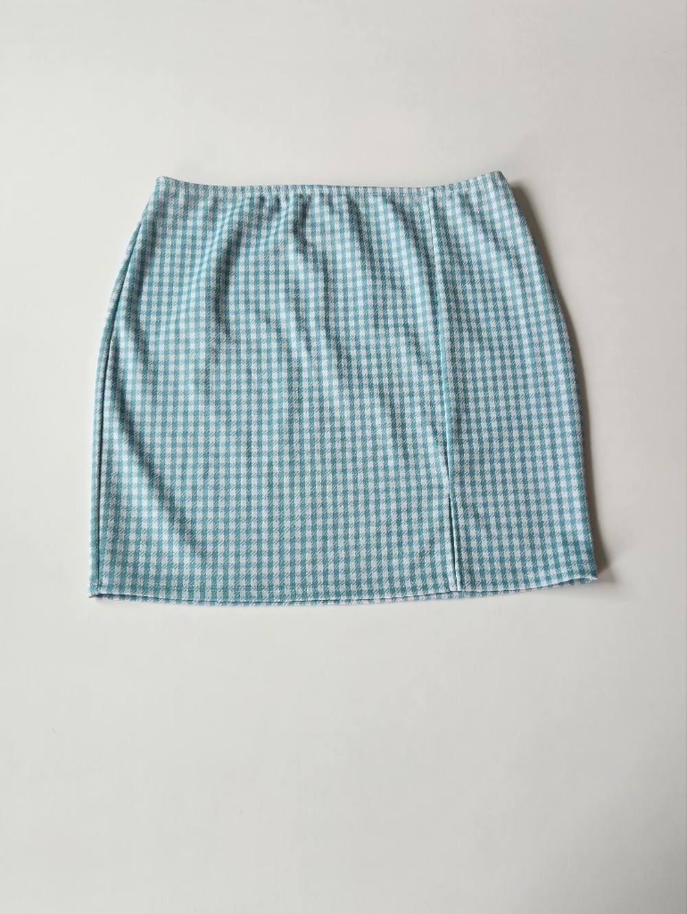 Rue21 Blue Houndstooth Mini Skirt